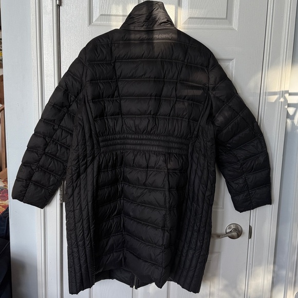 Michael Kors Black Puffer Coat with Gold Zippers - Picture 2 of 2